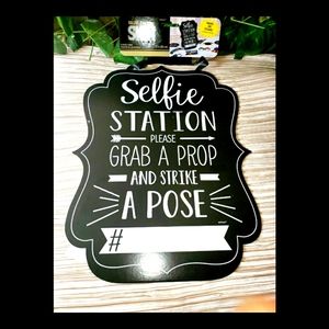 SELFIE STATION/ PHOTO BOOTH PARTY SIGN